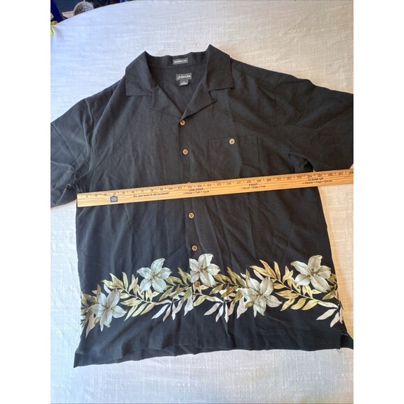 St John’s Bay Short Sleeve‎ Button Up Silk Vacation Hawaiian Shirt Mens XL EUC - Picture 7 of 9